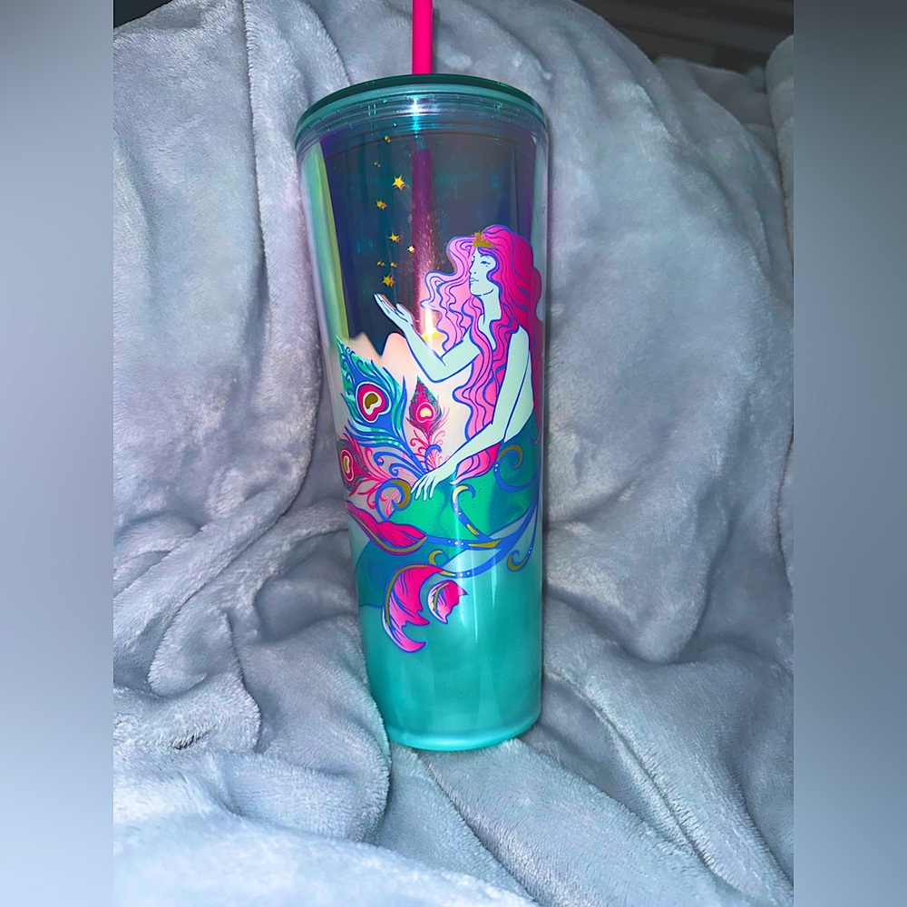 2025 Starbucks Purple & Green Siren/Mermaid Scales design